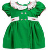 GIRLS GREEN JUNIPER CHRISTMAS DRESS