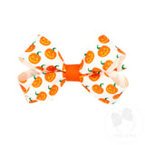 MINI JACK O LANTERN PRINT GROSGRAIN BOW