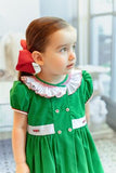 GIRLS GREEN JUNIPER CHRISTMAS DRESS