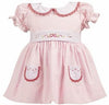 GIRLS ODETTE PLACARD PINK VALENTINES DRESS