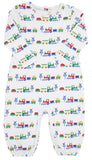 LONG SLEEVE PATTON PLAY ROMPER CHATHAM CHOO CHOO