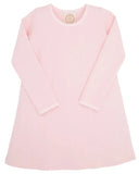 LONG SLEEVE POLLY PLAY DRESS (QUILTED) - PALM BEACH PINK