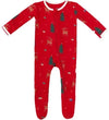 REINDEER ZIPPERED FOOTIE