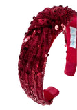 SPANGLES HEADBAND - RED