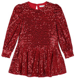 GIRLS RED SEQUIN DRESS