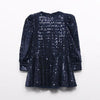 NAVY BLUE SEQUIN DRESS