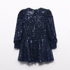 NAVY BLUE SEQUIN DRESS