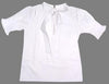 LYN SHORT SLEEVE WHITE TIE BACK BLOUSE