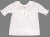 GIRLS SHORTSLEEVE WHITE JOY LACE PETER PAN COLLAR TIE BACK BLOUSE -