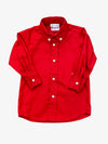 LULU BEBE MICHAEL LONGSLEEVE BUTTON DOWN SHIRT - RED