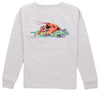 BOYS MARDI CRAWFISH LONG SLEEVE SHIRT - ICE GREY