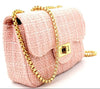 MEDIUM CLASSIC TWEED HANDBAG - PINK