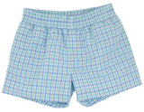 SHEFFIELD SHORTS - SUNRISE BLVD BLUE AND TURKS TEAL CHANDLER CHECK