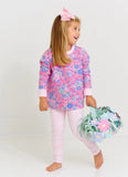 CASSIDY COMFY CREWNECK - MT PARAN MINI FLORAL WITH PALM BEACH PINK