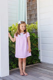 BANKS BOW DRESS - PIER PARTY PINCKNEY PINK STRIPE WITH BUCKHEAD BLUE