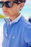 HAYWORD HALF-ZIP - SUNRISE BLVD. BLUE WITH KENNEDY CRUISE STRIPE