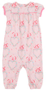 PENNY'S PLAYSUIT - FANCY LIKE FLORAL WITH HAMPTONS HOT PINK