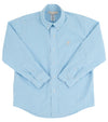 DEAN'S LIST DRESS SHIRT - BROOKLINE BLUE MINI GINGHAM