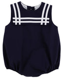 SLEEVELESS TOWNES TOP SAIL BUBBLE - NANTUCKET NAVY WITH WORTH AVENUE WHITE