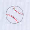 TINY SLUGGER APPLIQUE BUBBLE - LIGHT BLUE