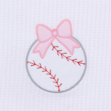 TINY SLUGGER APPLIQUE DRESS - PINK