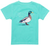 BOYS DUCK SHORT SLEEVE - SOFT GREEN