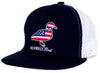 BOYS TRUCKER HAT AMERICANA LOGO - NAVY