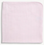 LOVE LINES PINK ORGANIC COTTON POINTELLE BABY BLANKET