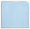 LOVE LINES BLUE ORGANIC COTTON POINTELLE BABY BLANKET