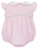 GIRLS BUNNY SMOCKED BUBBLE