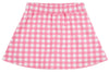 SEARCY SKORT - HAMPTONS HOT PINK GINGHAM