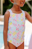 TAYLOR BAY BATHING SUIT - MERRY LITTLE MEADOW WITH BEALE STREET BLUE