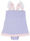 SANCTUARY SCALLOP SWIMSUIT - LAVENDER WITH PALM BEACH PINK