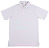 PRIM AND PROPER POLO BUCKHEAD BLUE AND PAM BEACH PINK STRIPE WITH MULTICOLOR STORK