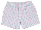 SHEFFIELD SHORTS - BEALE STREET BLUE AND HAMPTONS HOT PINK SEWANEE SEERSUCKER