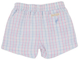 SHEFFIELD SHORTS - BEALE STREET BLUE AND HAMPTONS HOT PINK SEWANEE SEERSUCKER