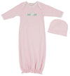 ADORABLE EVERYDAY SET - PALM BEACH PINK WITH BUNNY EMBROIDERY