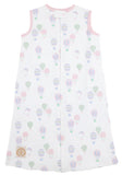 BEDDIE BYE SLEEP SACK - UP UP AND AWAY (PINK) WITH PALM BEACH PINK