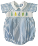 BOYS SMOCKED BLAKE BUNNY BUBBLE