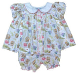 GIRLS BUNNY OPEN FRONT BLOOMER SET