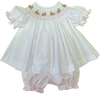 GIRLS BUNNY SMOCKED BLOOMER SET