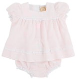 FLOSSY FROCK SET - DARIEN DOT WITH WORTH AVENUE WHITE