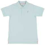 PRIM AND PROPER POLO SEA ISLAND SEAFOAM WITH BEALE STREET BLUE MULTICOLOR STORK