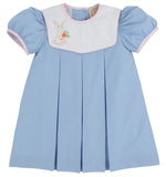 BUNNY PHIPPS FROCK - BEALE STREET BLUE WITH BUNNY APPLIQUE