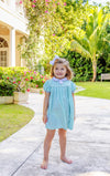 MARY DAL DRESS KIAWAH KELLY GREEN WINDOWPANE WITH PALM BEACH PINK BOW AND LAUDERDALE LAVENDER RIC RAC