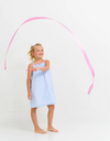 LAINEY'S LITTLE DRESS - BEALE STREET BLUE STRIPE WITH HAMPTONS HOT PINK