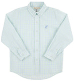 DEAN'S LIST DRESS SHIRT - SEA ISLAND SEAFOAM AND BEALE STREET BLUE WINDOWPANE