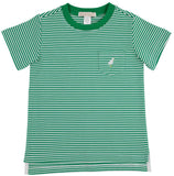 CARTER CREWNECK - KIAWAH KELLY GREEN STRIPE