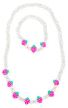 BERRY BEAUTIFUL NECKLACE AND BRACELET SET