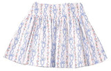 BLUE BOWS PRINT SKIRT